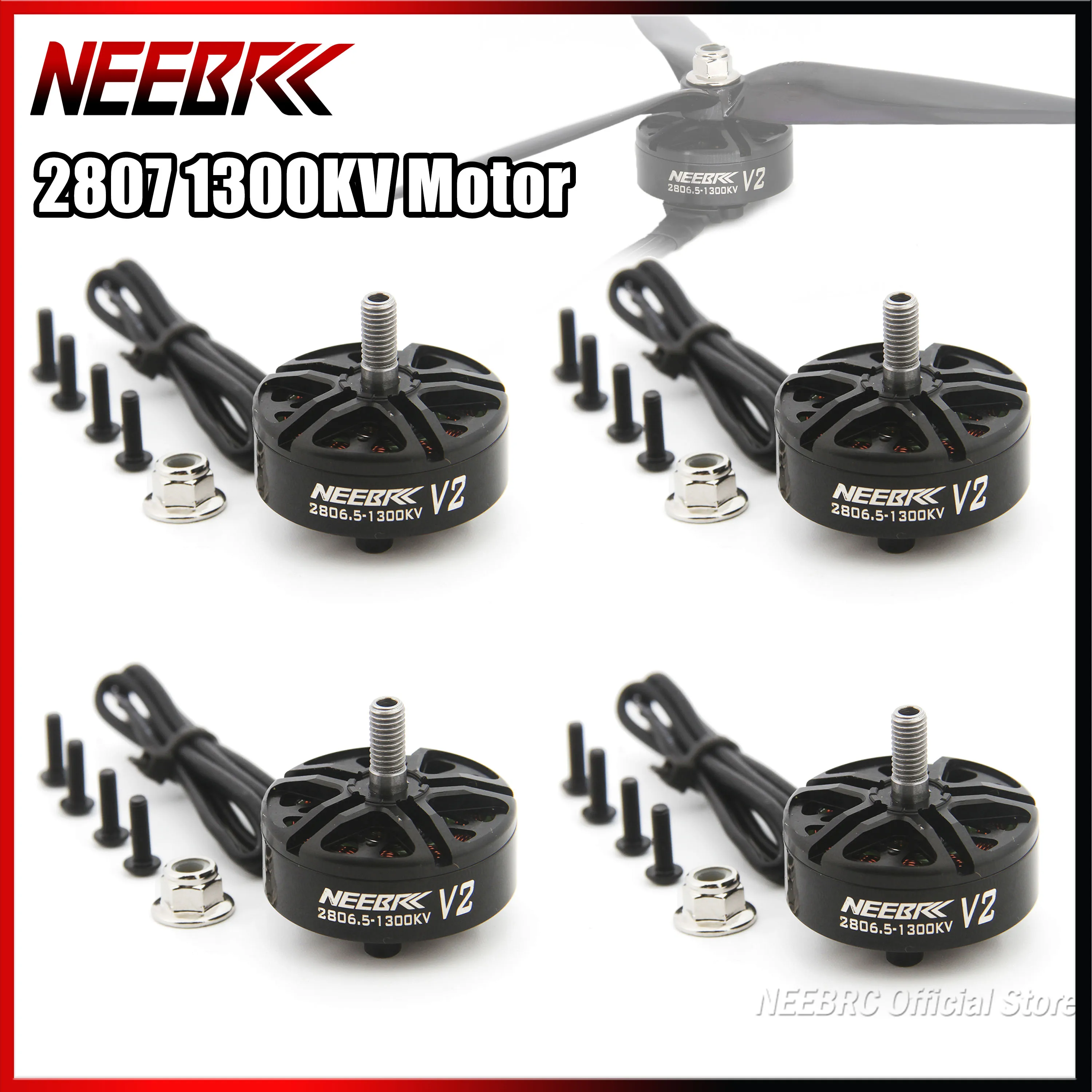 Drone Racing Esc - 4 قطعة NEEBRC 2807 2806.5 1300KV